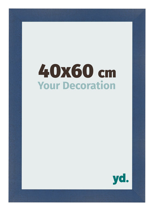 Bilderrahmen 40x60cm Dunkelblau Gewischt MDF Pisa Vorne Messe | Yourdecoration.de