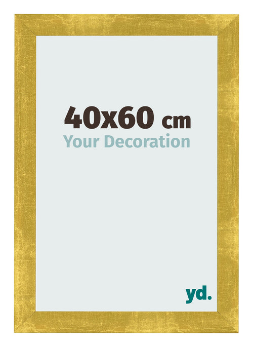 Bilderrahmen 40x60cm Gold Vintage MDF Pisa Vorne Messe | Yourdecoration.de