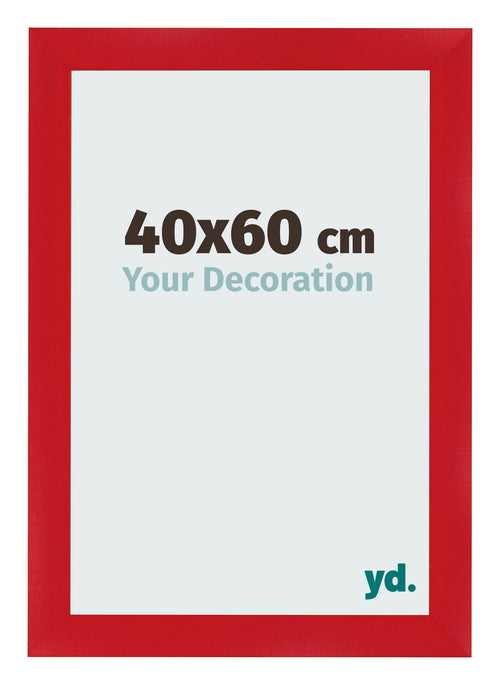 Bilderrahmen 40x60cm Rot MDF Pisa Vorne Messe | Yourdecoration.de