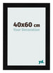 Bilderrahmen 40x60cm Schwarz Silber Poliert MDF Pisa Vorne Messe | Yourdecoration.de