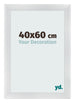 Bilderrahmen 40x60cm Silber Schwarz Gewischt MDF Pisa Vorne Messe | Yourdecoration.de