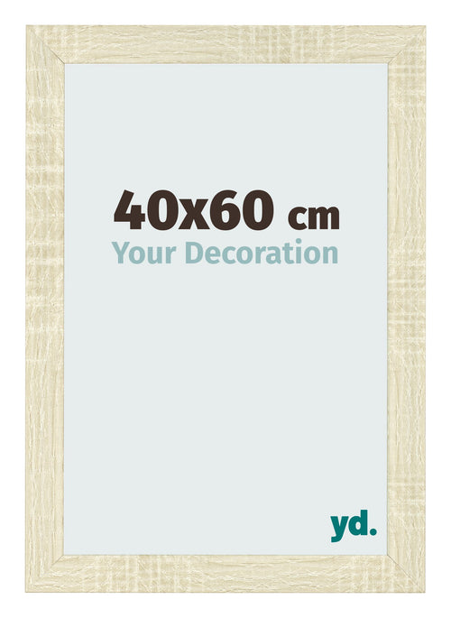 Bilderrahmen 40x60cm Sonoma Eiche MDF Pisa Vorne Messe | Yourdecoration.de