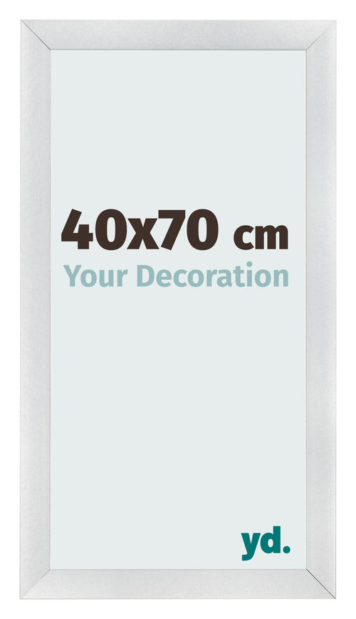 Bilderrahmen 40x70cm Silber Schwarz Gewischt MDF Pisa Vorne Messe | Yourdecoration.de