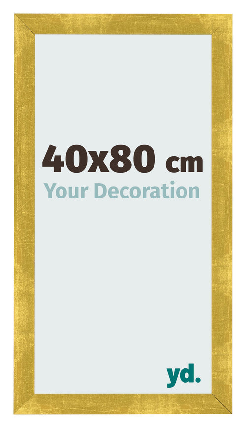 Bilderrahmen 40x80cm Gold Vintage MDF Pisa Vorne Messe | Yourdecoration.de