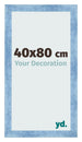 Bilderrahmen 40x80cm Hellblau Gewischt MDF Pisa Vorne Messe | Yourdecoration.de