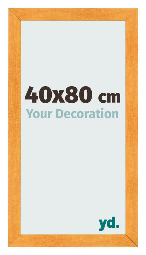 Bilderrahmen 40x80cm Orange MDF Pisa Vorne Messe | Yourdecoration.de