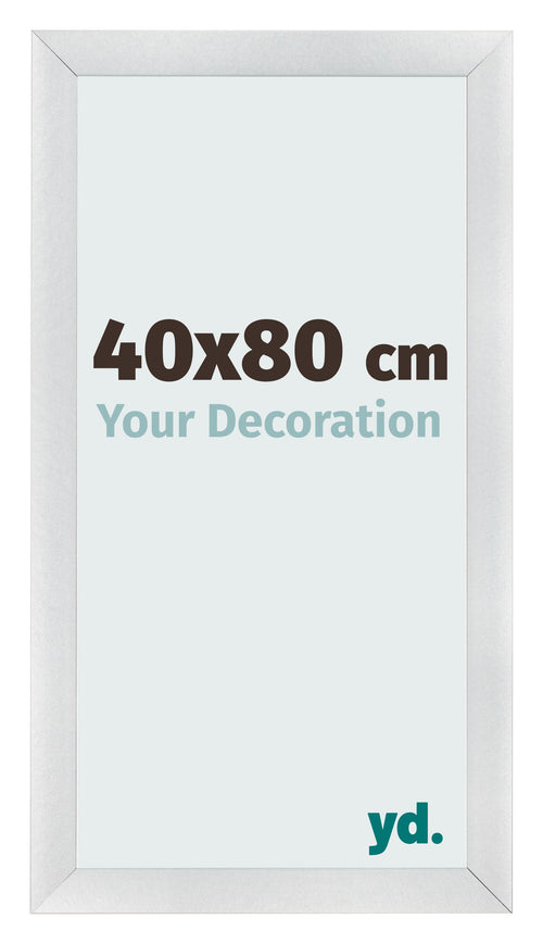 Bilderrahmen 40x80cm Silber Schwarz Gewischt MDF Pisa Vorne Messe | Yourdecoration.de