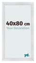 Bilderrahmen 40x80cm Silber Schwarz Gewischt MDF Pisa Vorne Messe | Yourdecoration.de
