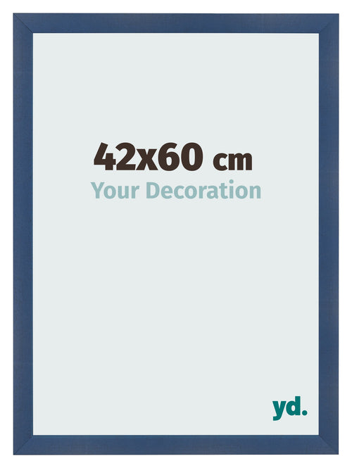 Bilderrahmen 42x60cm Dunkelblau Gewischt MDF Pisa Vorne Messe | Yourdecoration.de