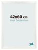 Bilderrahmen 42x60cm Weiß Vintage MDF Pisa Vorne Messe | Yourdecoration.de