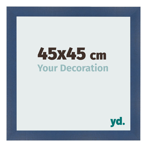 Bilderrahmen 45x45cm Dunkelblau Gewischt MDF Pisa Vorne Messe | Yourdecoration.de