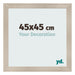 Bilderrahmen 45x45cm Eiche Rustikal MDF Pisa Vorne Messe | Yourdecoration.de