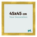 Bilderrahmen 45x45cm Gold Vintage MDF Pisa Vorne Messe | Yourdecoration.de