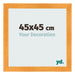 Bilderrahmen 45x45cm Orange MDF Pisa Vorne Messe | Yourdecoration.de
