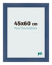 Bilderrahmen 45x60cm Dunkelblau Gewischt MDF Pisa Vorne Messe | Yourdecoration.de