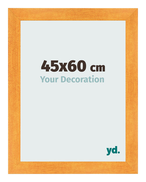 Bilderrahmen 45x60cm Orange MDF Pisa Vorne Messe | Yourdecoration.de
