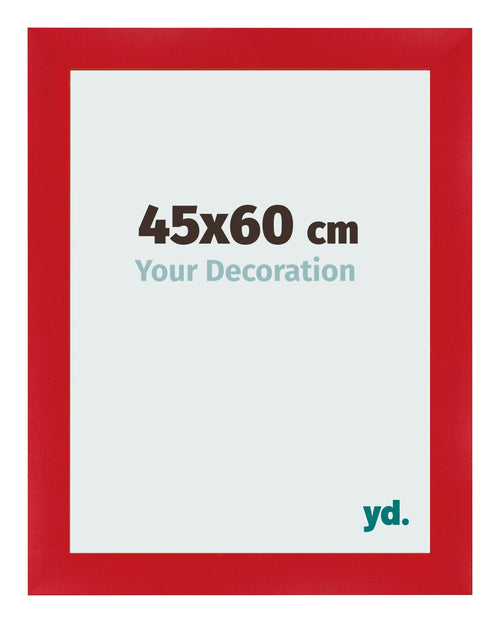 Bilderrahmen 45x60cm Rot MDF Pisa Vorne Messe | Yourdecoration.de
