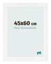 Bilderrahmen 45x60cm Weiß Vintage MDF Pisa Vorne Messe | Yourdecoration.de