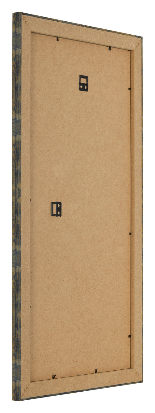 Bilderrahmen 45x80cm Blau Gold Meliert MDF Pisa Ruckseite Schrag | Yourdecoration.de