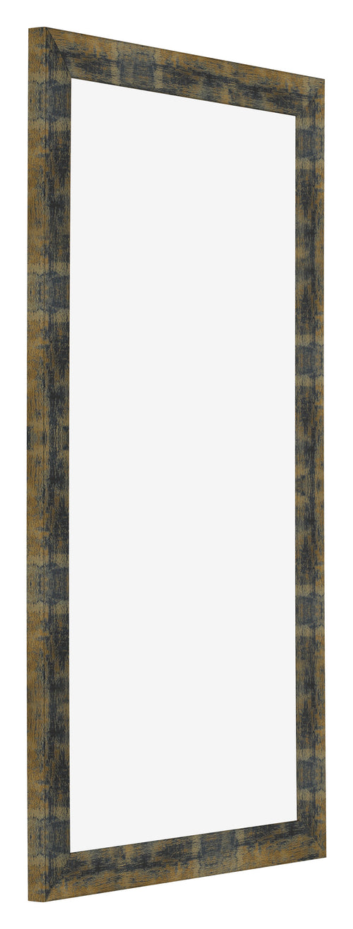 Bilderrahmen 45x80cm Blau Gold Meliert MDF Pisa Vorne Schrag | Yourdecoration.de