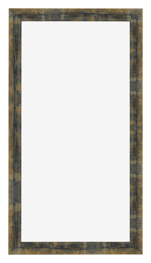 Bilderrahmen 45x80cm Blau Gold Meliert MDF Pisa Vorne | Yourdecoration.de