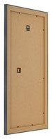 Bilderrahmen 45x80cm Schwarz Silber Poliert MDF Pisa Ruckseite Schrag | Yourdecoration.de