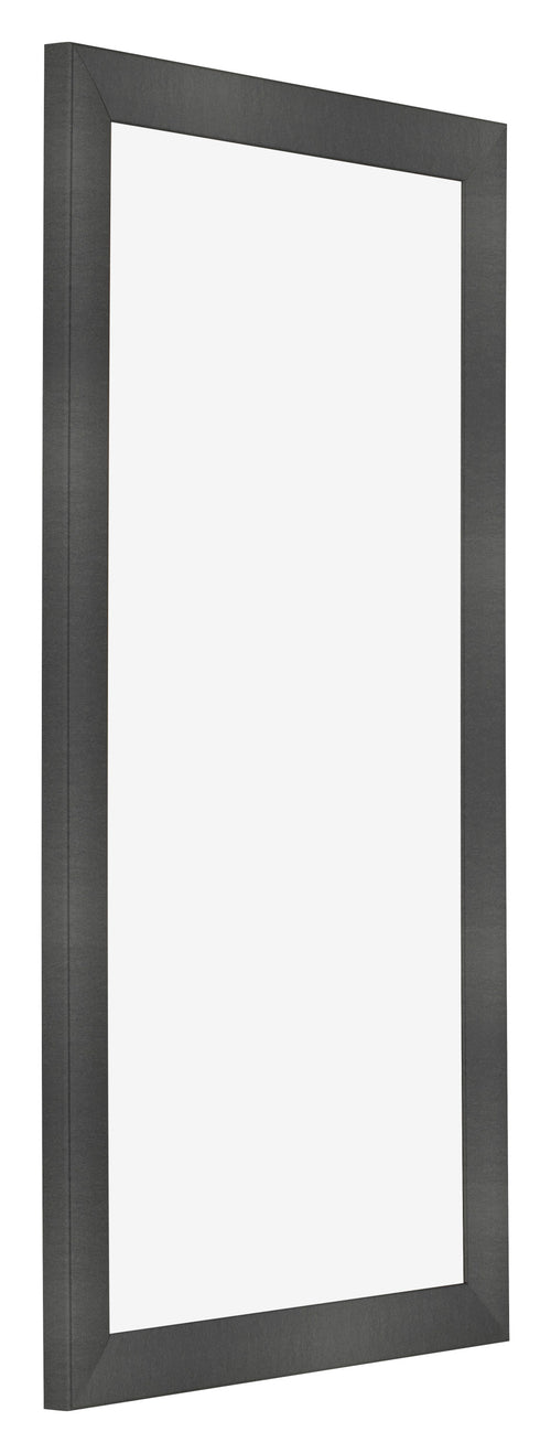 Bilderrahmen 45x80cm Schwarz Silber Poliert MDF Pisa Vorne Schrag | Yourdecoration.de