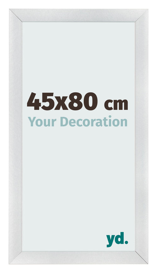 Bilderrahmen 45x80cm Silber Schwarz Gewischt MDF Pisa Vorne Messe | Yourdecoration.de