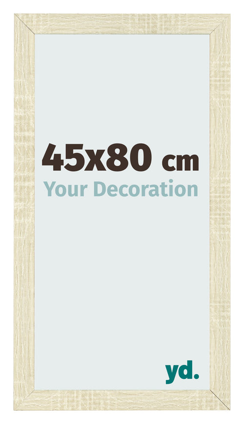 Bilderrahmen 45x80cm Sonoma Eiche MDF Pisa Vorne Messe | Yourdecoration.de