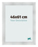 Bilderrahmen 46x61cm Aluminium Gebürstet MDF Pisa Vorne Messe | Yourdecoration.de