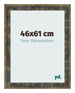 Bilderrahmen 46x61cm Blau Gold Meliert MDF Pisa Vorne Messe | Yourdecoration.de