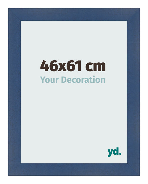 Bilderrahmen 46x61cm Dunkelblau Gewischt MDF Pisa Vorne Messe | Yourdecoration.de
