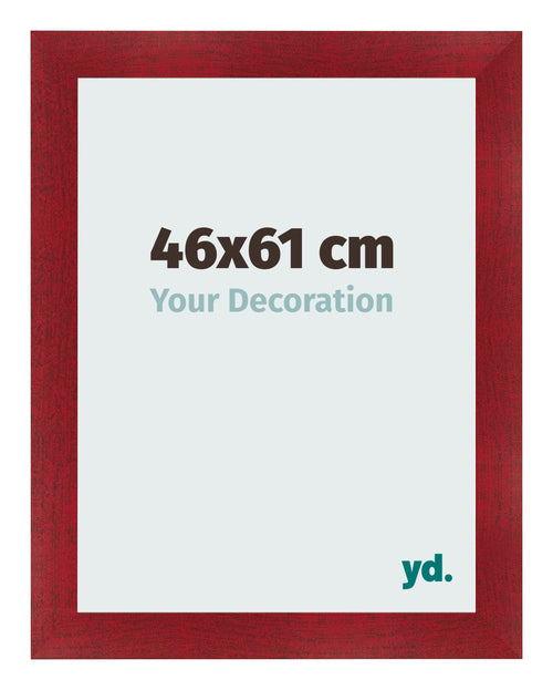 Bilderrahmen 46x61cm Weinrot Gewischt MDF Pisa Vorne Messe | Yourdecoration.de