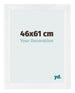 Bilderrahmen 46x61cm Weiß Vintage MDF Pisa Vorne Messe | Yourdecoration.de