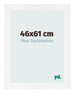 Bilderrahmen 46x61cm Weiß Vintage MDF Pisa Vorne Messe | Yourdecoration.de