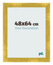Bilderrahmen 48x64cm Gold Vintage MDF Pisa Vorne Messe | Yourdecoration.de