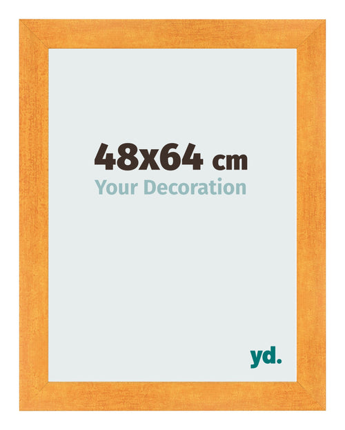 Bilderrahmen 48x64cm Orange MDF Pisa Vorne Messe | Yourdecoration.de
