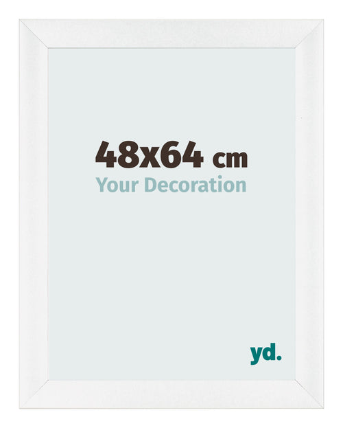 Bilderrahmen 48x64cm Weiß Vintage MDF Pisa Vorne Messe | Yourdecoration.de