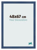 Bilderrahmen 48x67cm Dunkelblau Gewischt MDF Pisa Vorne Messe | Yourdecoration.de