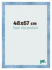 Bilderrahmen 48x67cm Hellblau Gewischt MDF Pisa Vorne Messe | Yourdecoration.de