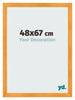 Bilderrahmen 48x67cm Orange MDF Pisa Vorne Messe | Yourdecoration.de