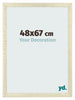 Bilderrahmen 48x67cm Sonoma Eiche MDF Pisa Vorne Messe | Yourdecoration.de