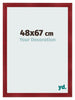 Bilderrahmen 48x67cm Weinrot Gewischt MDF Pisa Vorne Messe | Yourdecoration.de