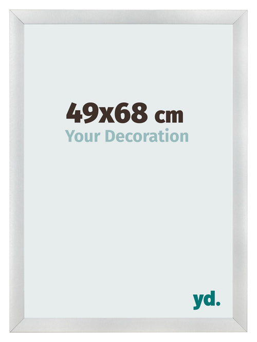 Bilderrahmen 49x68cm Silber Schwarz Gewischt MDF Pisa Vorne Messe | Yourdecoration.de