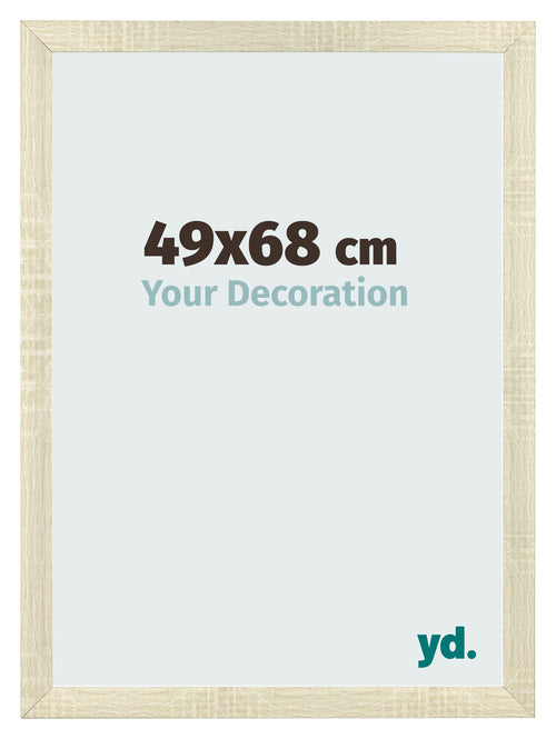 Bilderrahmen 49x68cm Sonoma Eiche MDF Pisa Vorne Messe | Yourdecoration.de