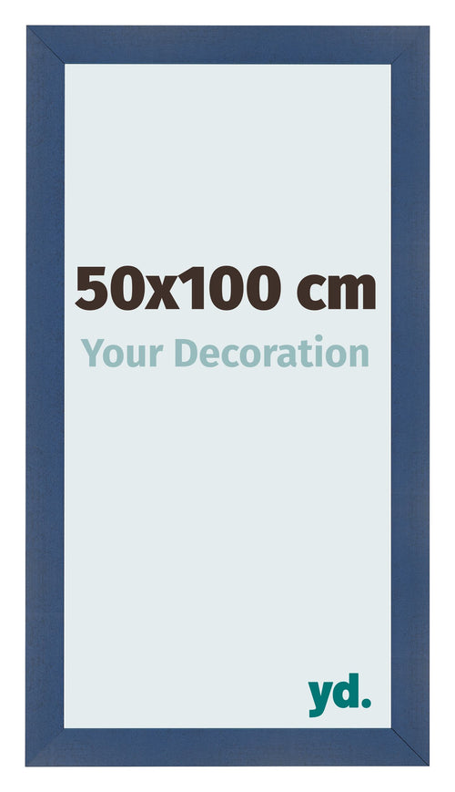 Bilderrahmen 50x100cm Dunkelblau Gewischt MDF Pisa Vorne Messe | Yourdecoration.de