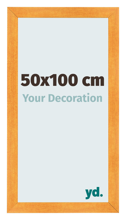 Bilderrahmen 50x100cm Orange MDF Pisa Vorne Messe | Yourdecoration.de