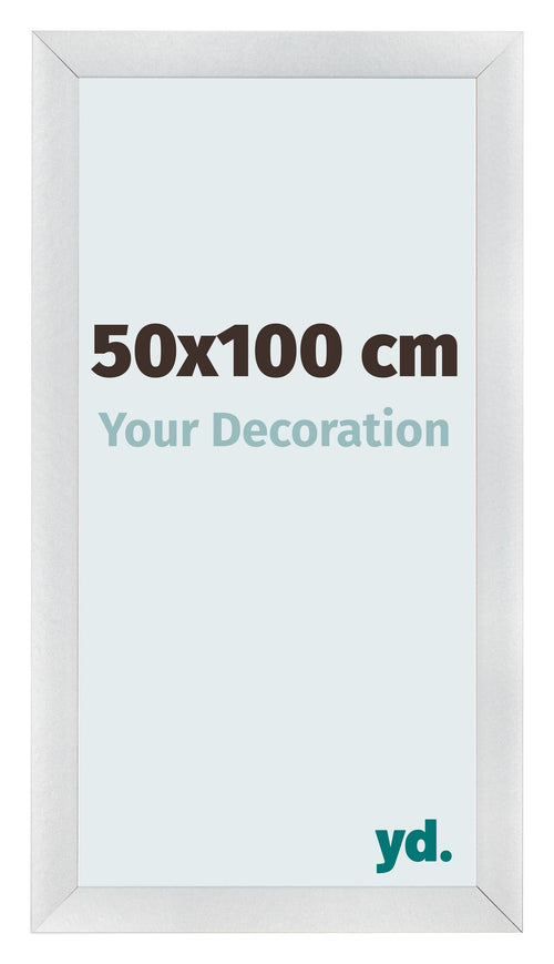 Bilderrahmen 50x100cm Silber Schwarz Gewischt MDF Pisa Vorne Messe | Yourdecoration.de