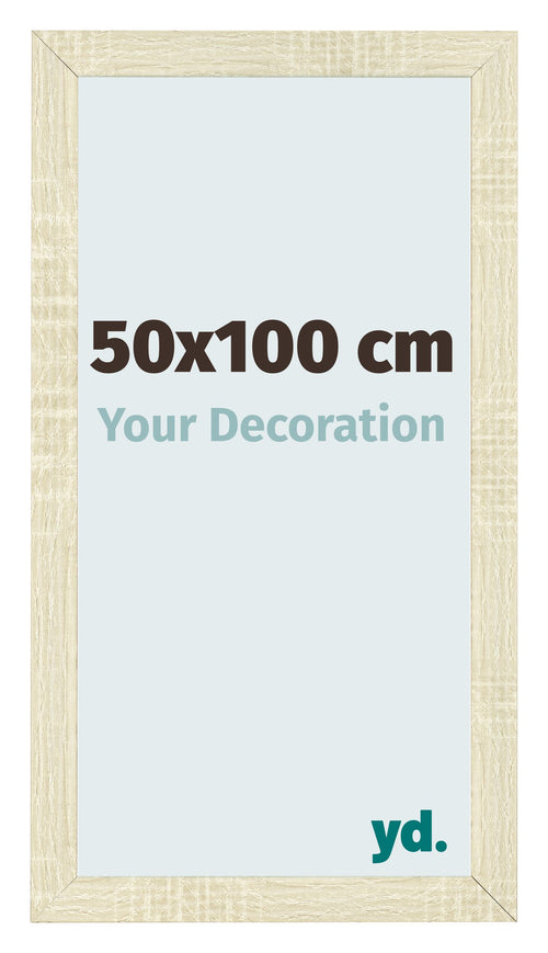 Bilderrahmen 50x100cm Sonoma Eiche MDF Pisa Vorne Messe | Yourdecoration.de
