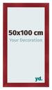 Bilderrahmen 50x100cm Weinrot Gewischt MDF Pisa Vorne Messe | Yourdecoration.de